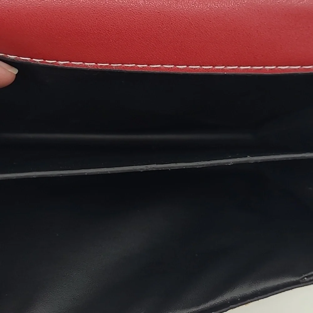 Retro Faux Suede Color Block Handbag‎